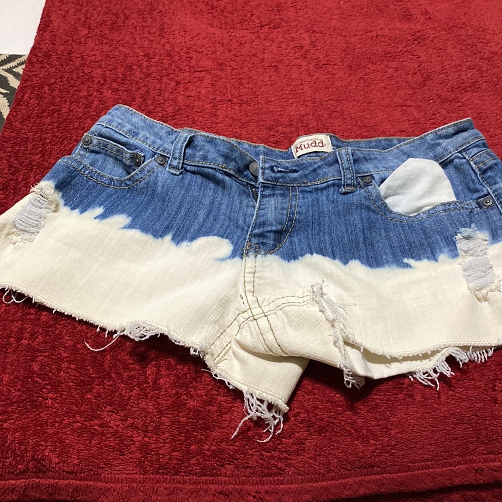 Mudd denim shorts size 15 , they have the bleached denim look